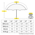 3 vezes Super Light Weight 360 graus Rotação de guarda -chuvas rotatáveis